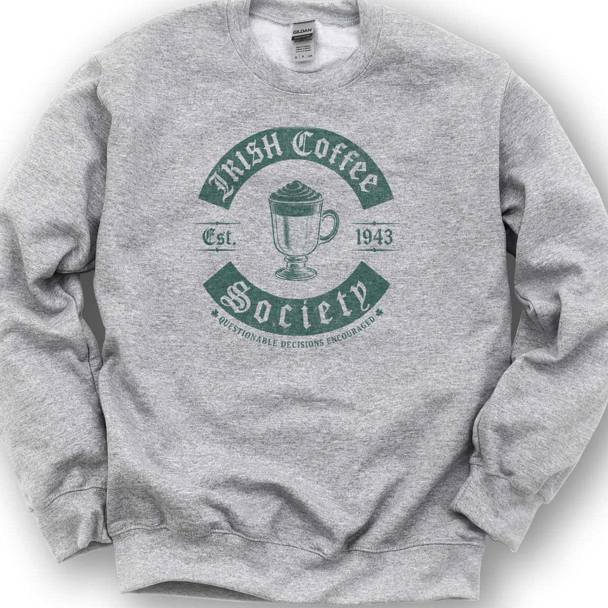 Irish Coffee Society Sweatshirt - Sport Grey