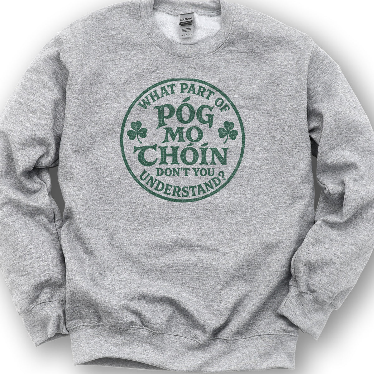 Pog Mo Thoin Badge Sweatshirt - Sport Grey