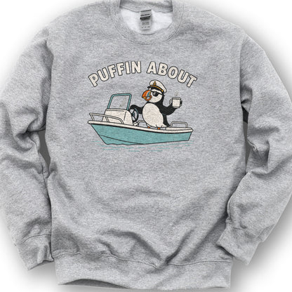 Puffin About Boat Sweatshirt - Sport Grey