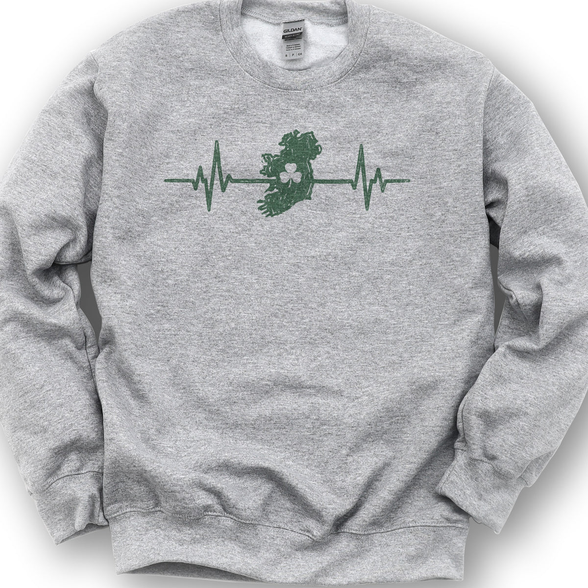 Ireland Heartbeat Sweatshirt - Sport Grey