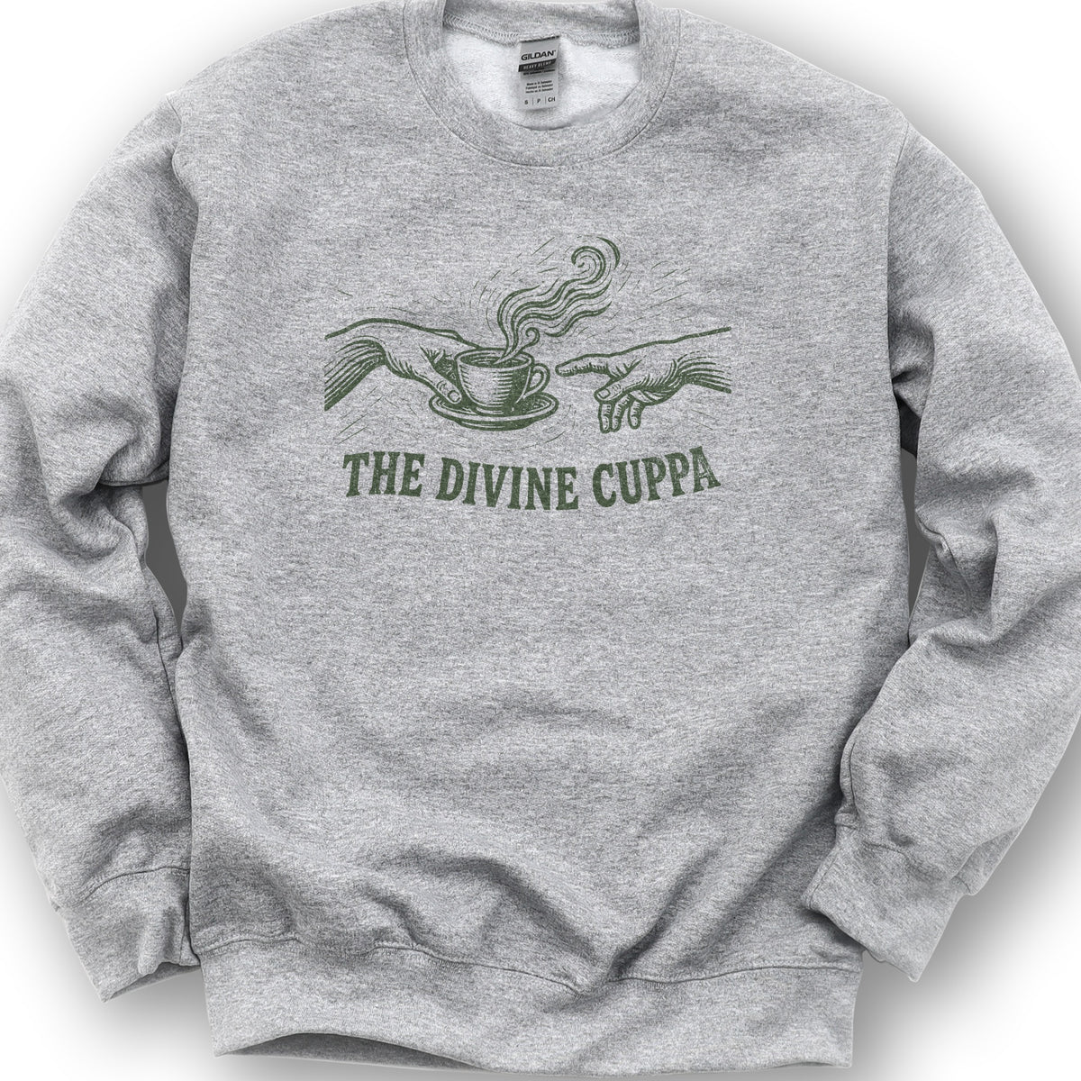 The Divine Cuppa Sweatshirt - Sport Grey
