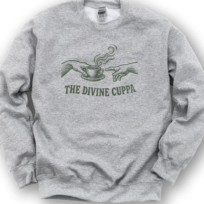 The Divine Cuppa Sweatshirt - Sport Grey