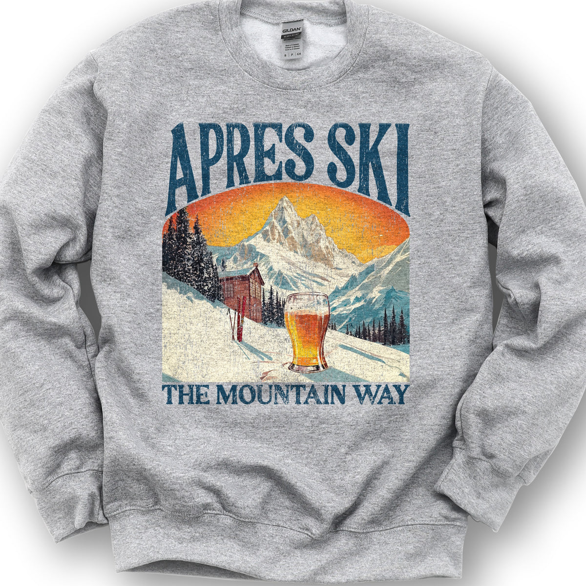 Apres Ski "Big and Bold" Sweatshirt - Sport Grey