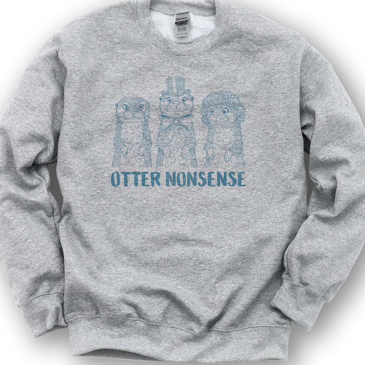 Otter Nonsense Sweatshirt - Sport Grey