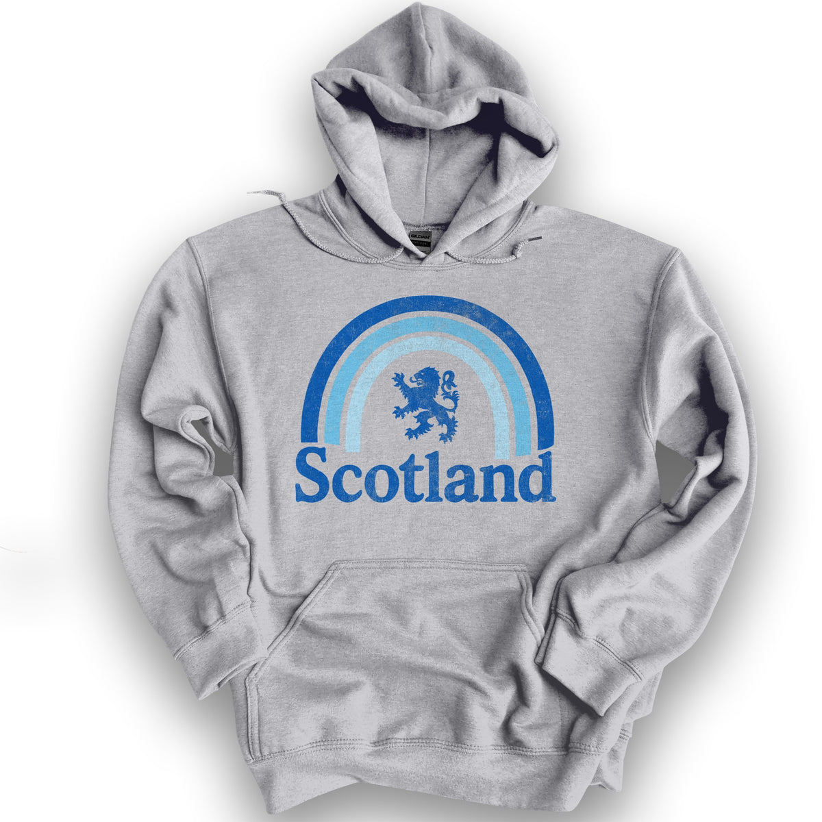 Scotland Rainbow Lion Hoodie - Sport Grey