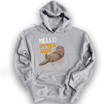 Hello From the Otter Side Hoodie - Sport Grey