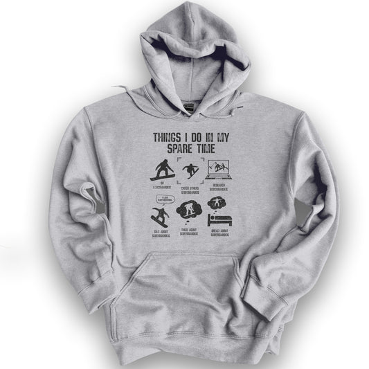 Spare Time Snowboard Hoodie - Sport Grey