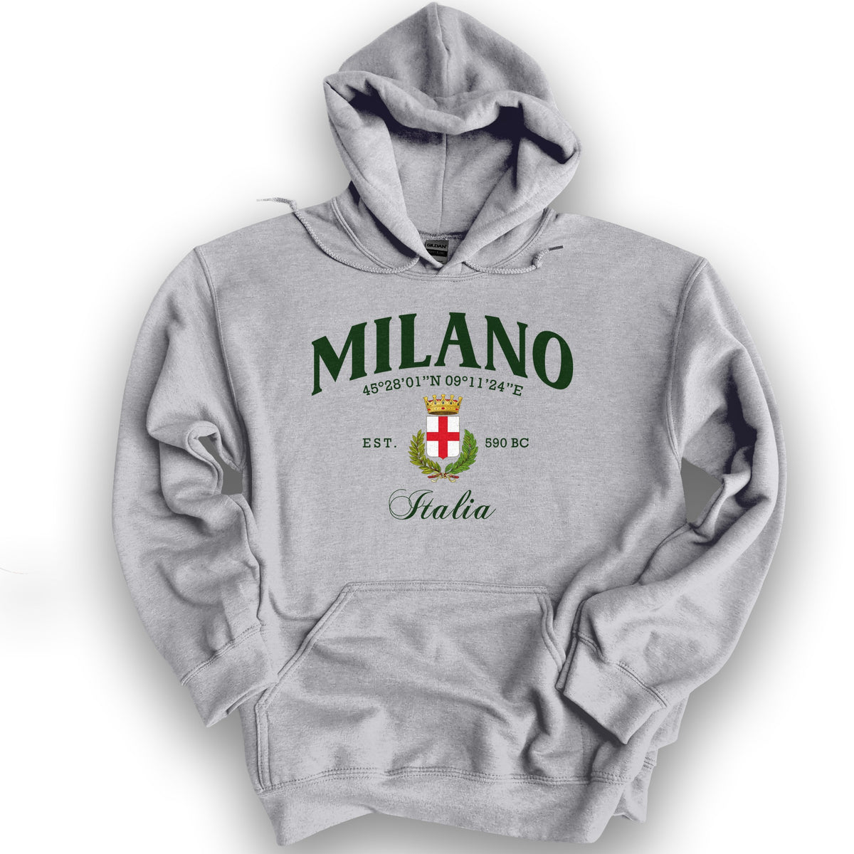 Milano Italia Classic Hoodie - Sport Grey