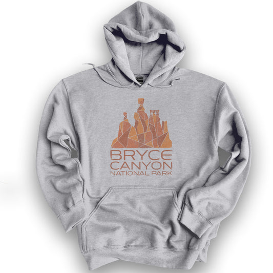 Bryce Canyon Geometry Hoodie - Sport Grey
