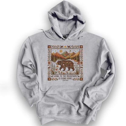 Going Home John Muir Hoodie - Sport Grey