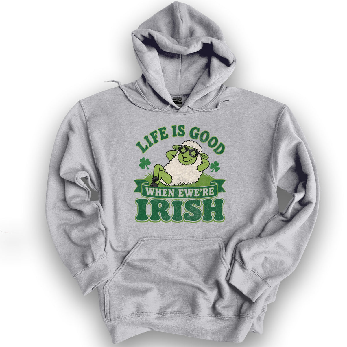 Ewe're Irish Hoodie - Sport Grey