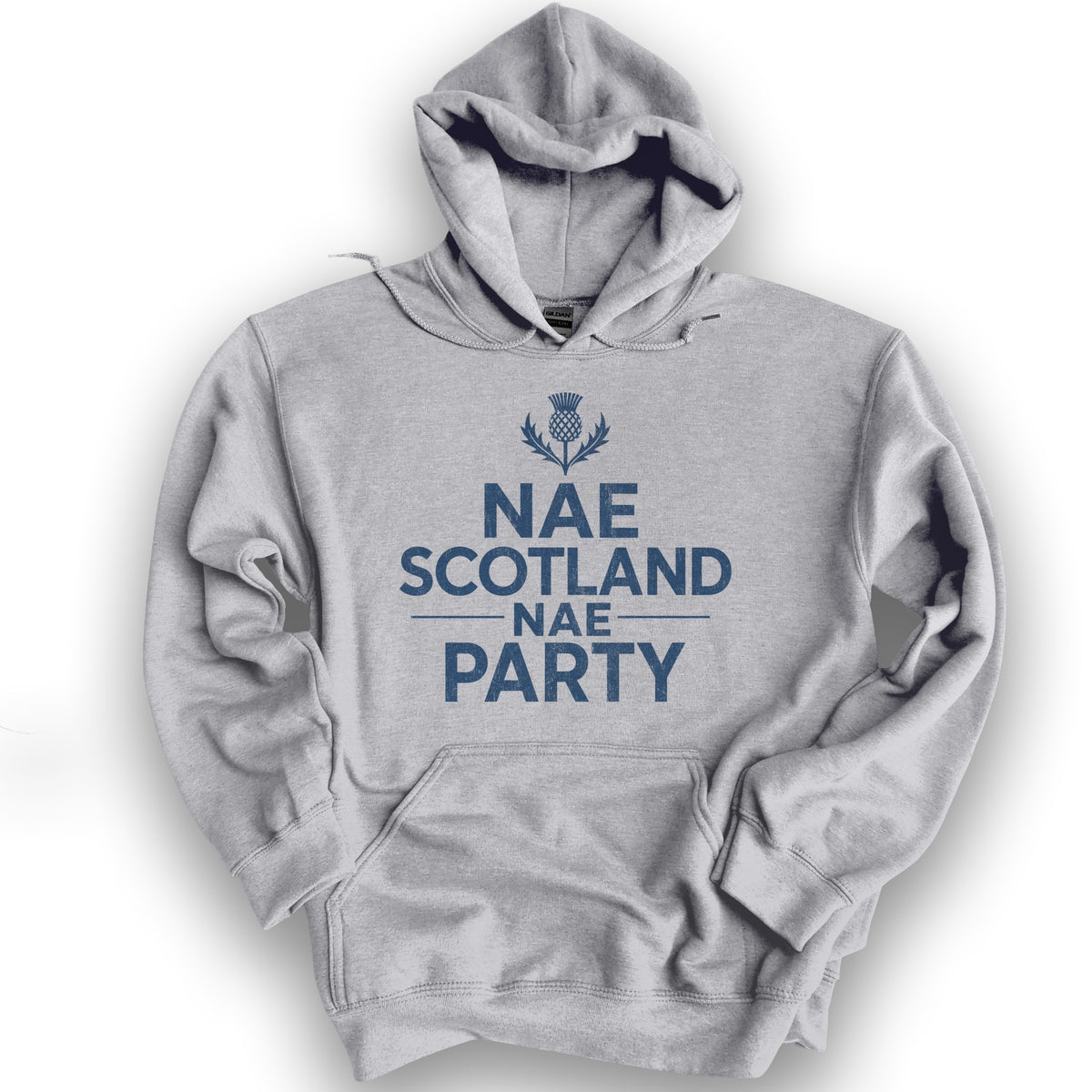 Nae Party Thistle Hoodie - Sport Grey