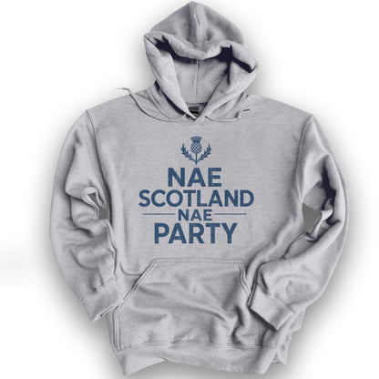 Nae Party Thistle Hoodie - Sport Grey