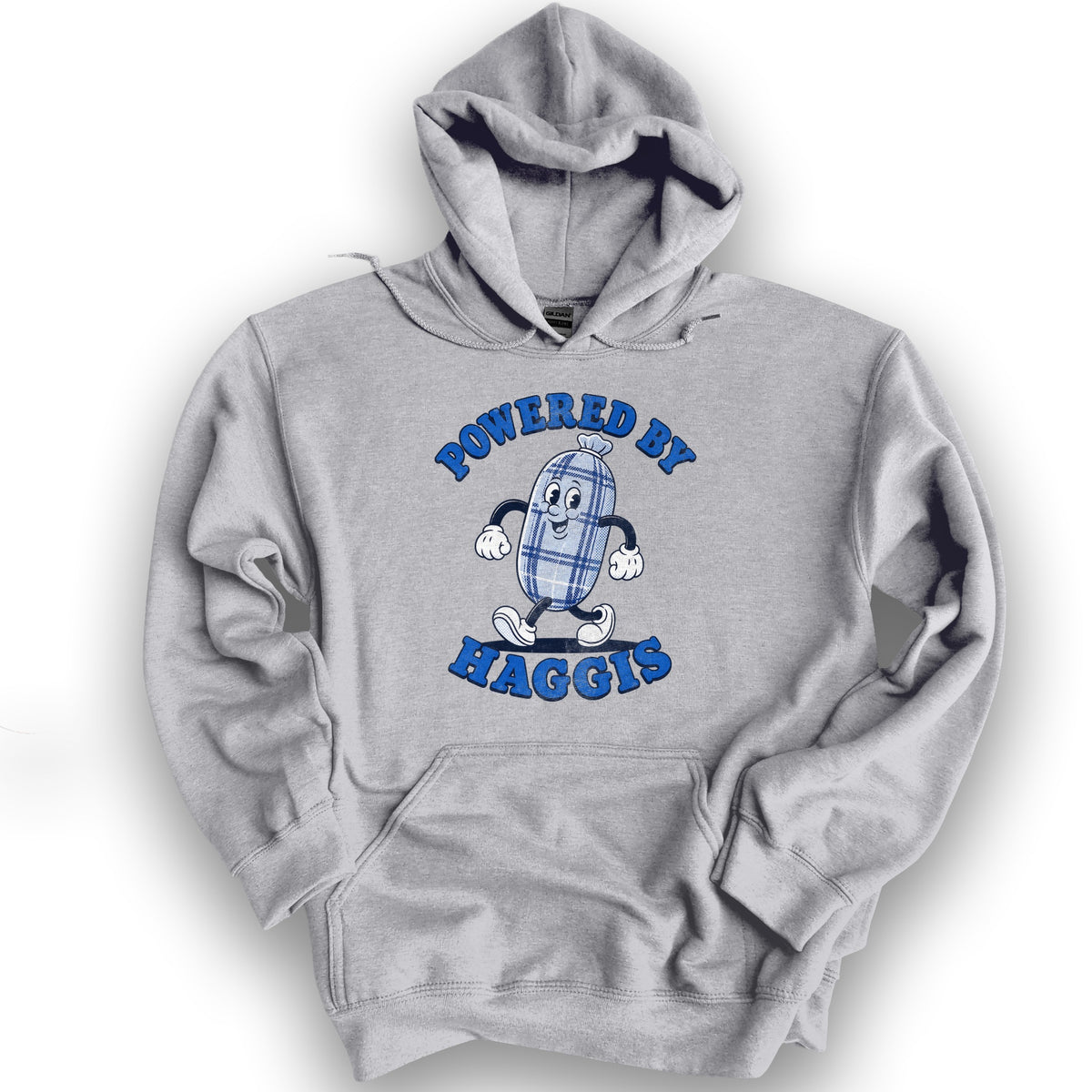 Powered By Haggis Hoodie - Sport Grey