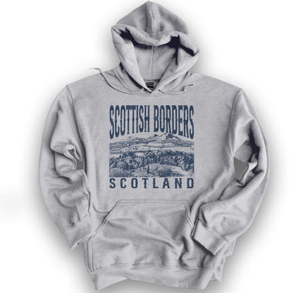 Scottish Borders Sketch Hoodie - Sport Grey