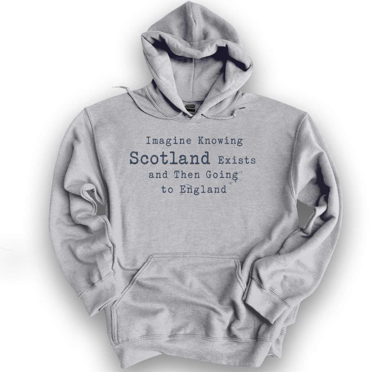Scotland Exists Hoodie - Sport Grey