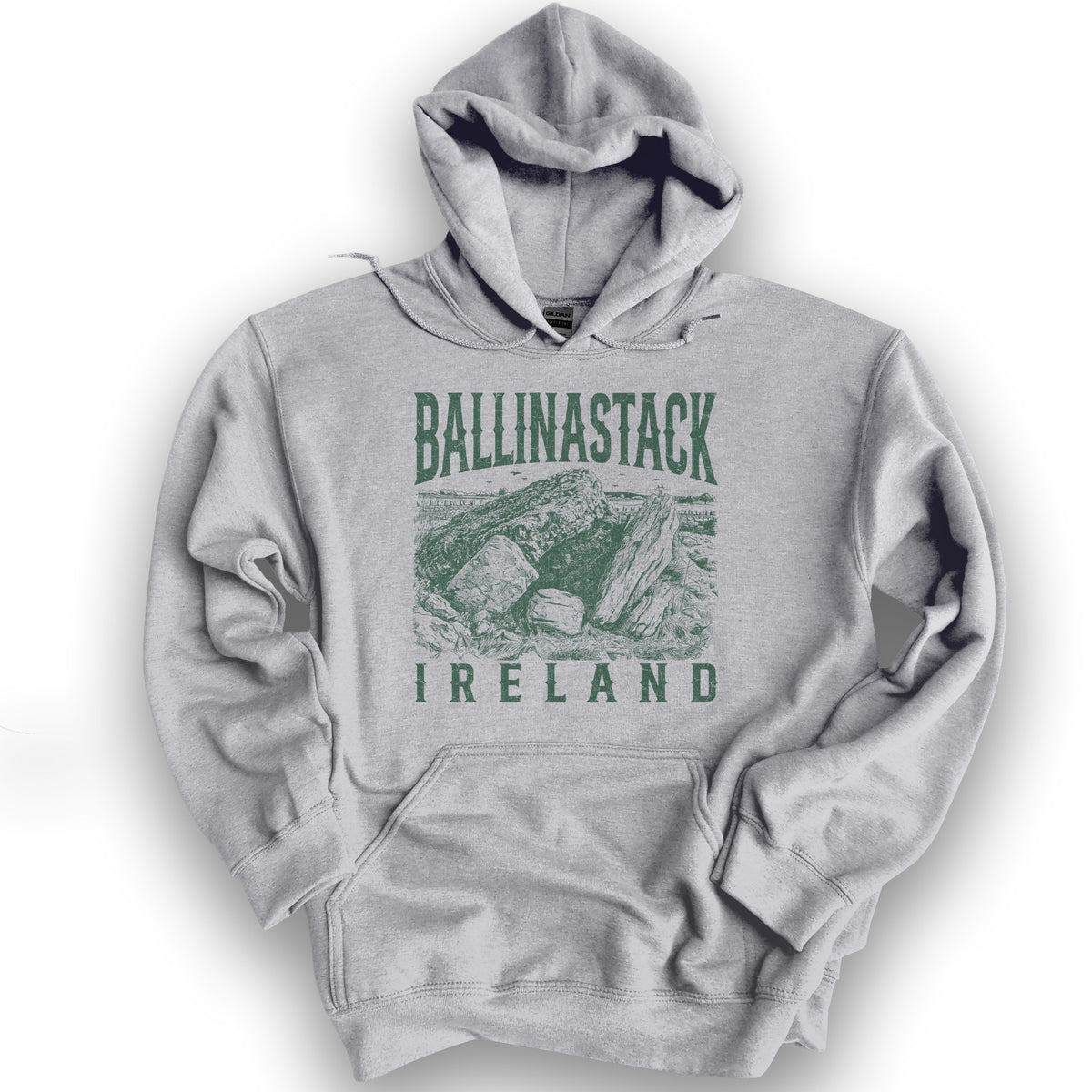 Ballinastack Ireland Sketch Hoodie - Sport Grey