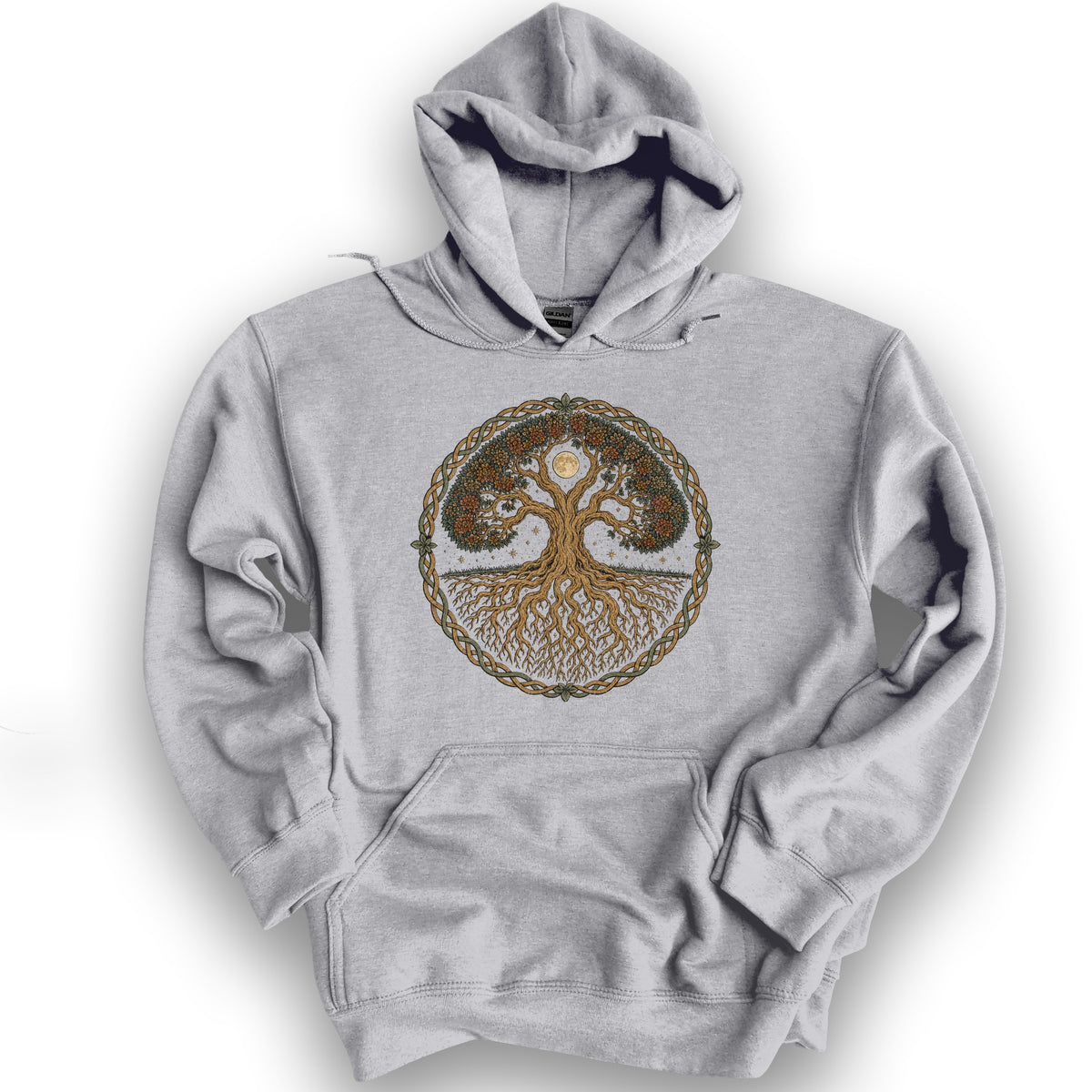 Tree of Life Midnight Hoodie - Sport Grey