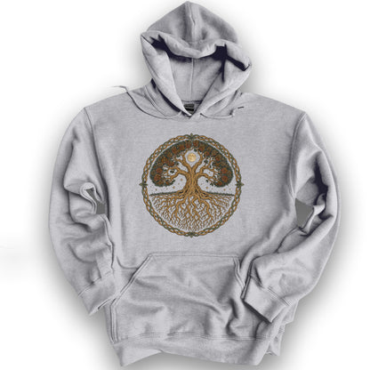 Tree of Life Midnight Hoodie - Sport Grey