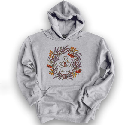 Fómhar Triskele Hoodie - Sport Grey