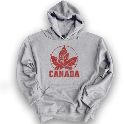 Canada Est. 1867 Hoodie - Sport Grey