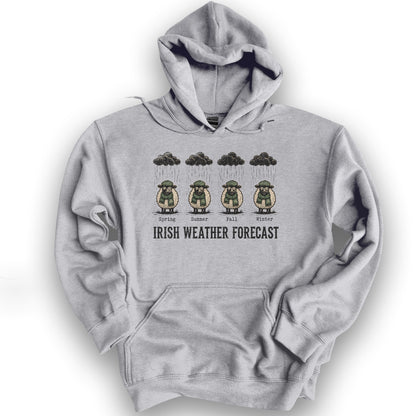 Irish Weather Forecast Hoodie - Sport Grey