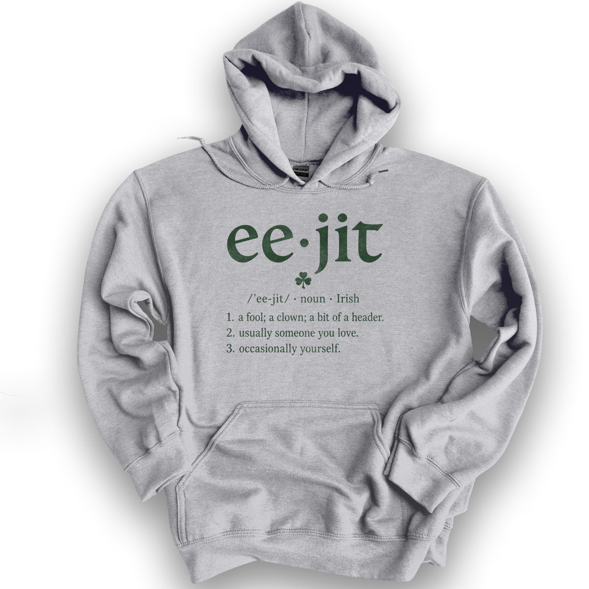 Eejit Definition Hoodie - Sport Grey