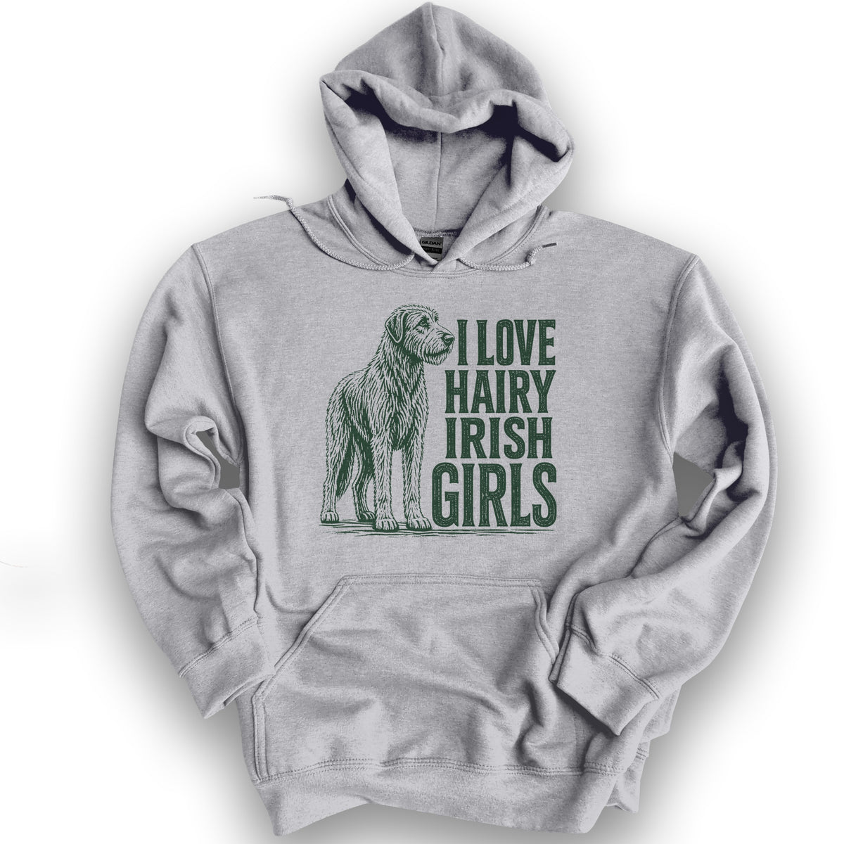 Irish Wolfhound Lover Hoodie - Sport Grey