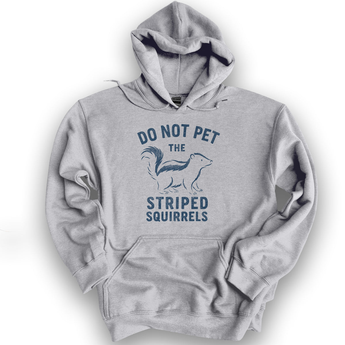 Do Not Pet the Striped Squirrels Hoodie - Sport Grey