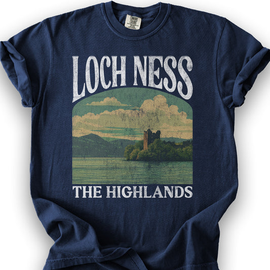 Loch Ness "Big and Bold" T-Shirt - True Navy