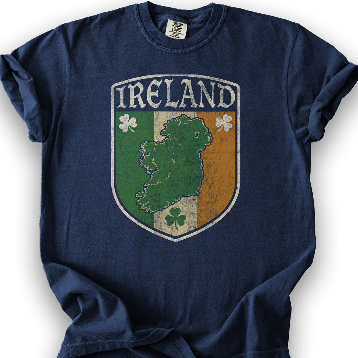 Ireland Vintage Badge T-Shirt - True Navy