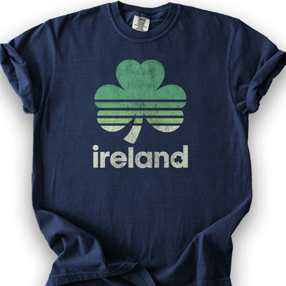 Ireland Retro Shamrock T-Shirt - True Navy