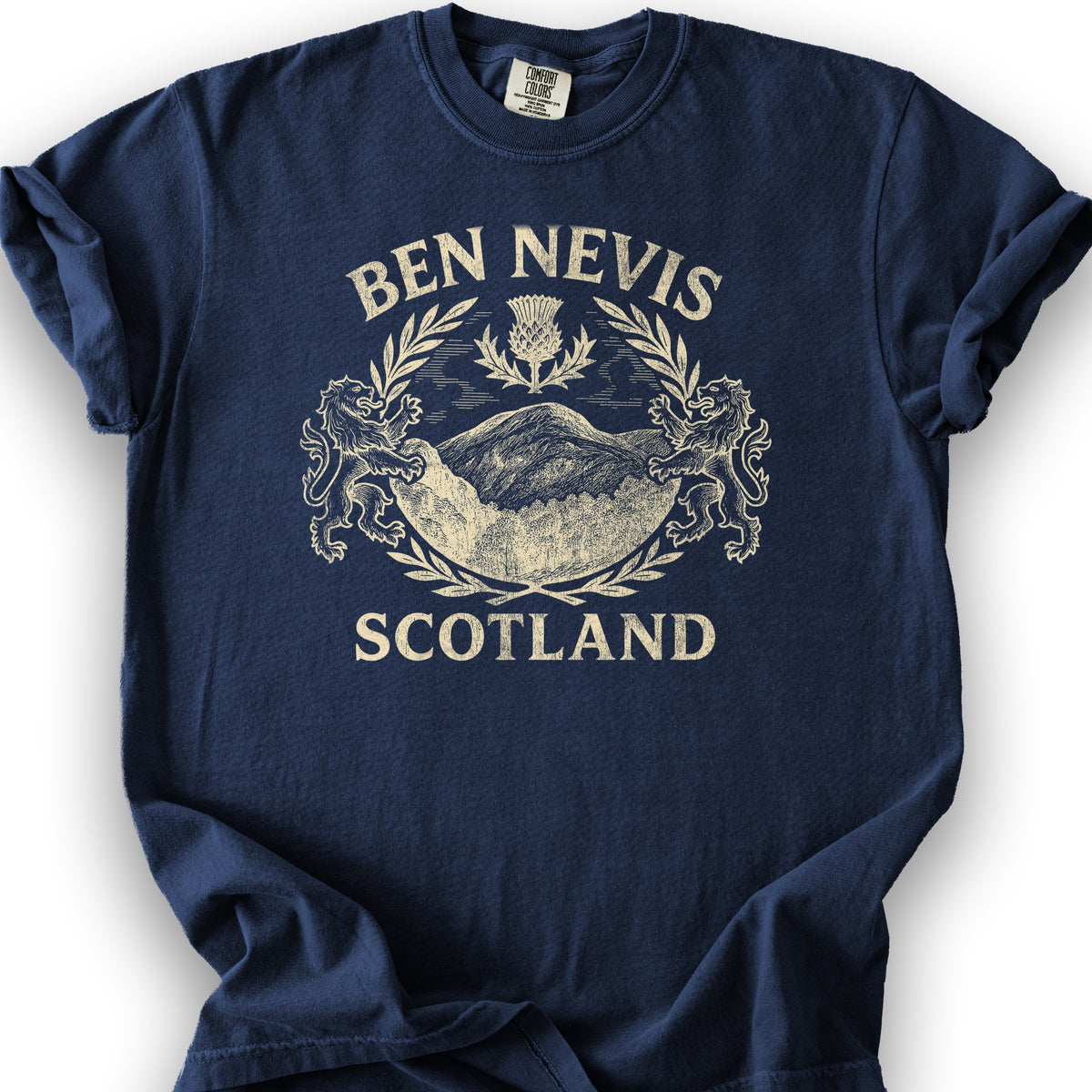 Ben Nevis Scotland T-Shirt - True Navy