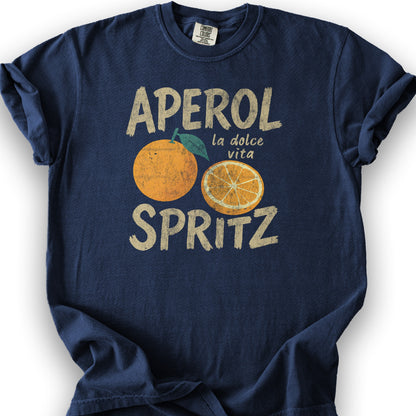 Aprel Spritz La Dolca Vita T-Shirt - True Navy