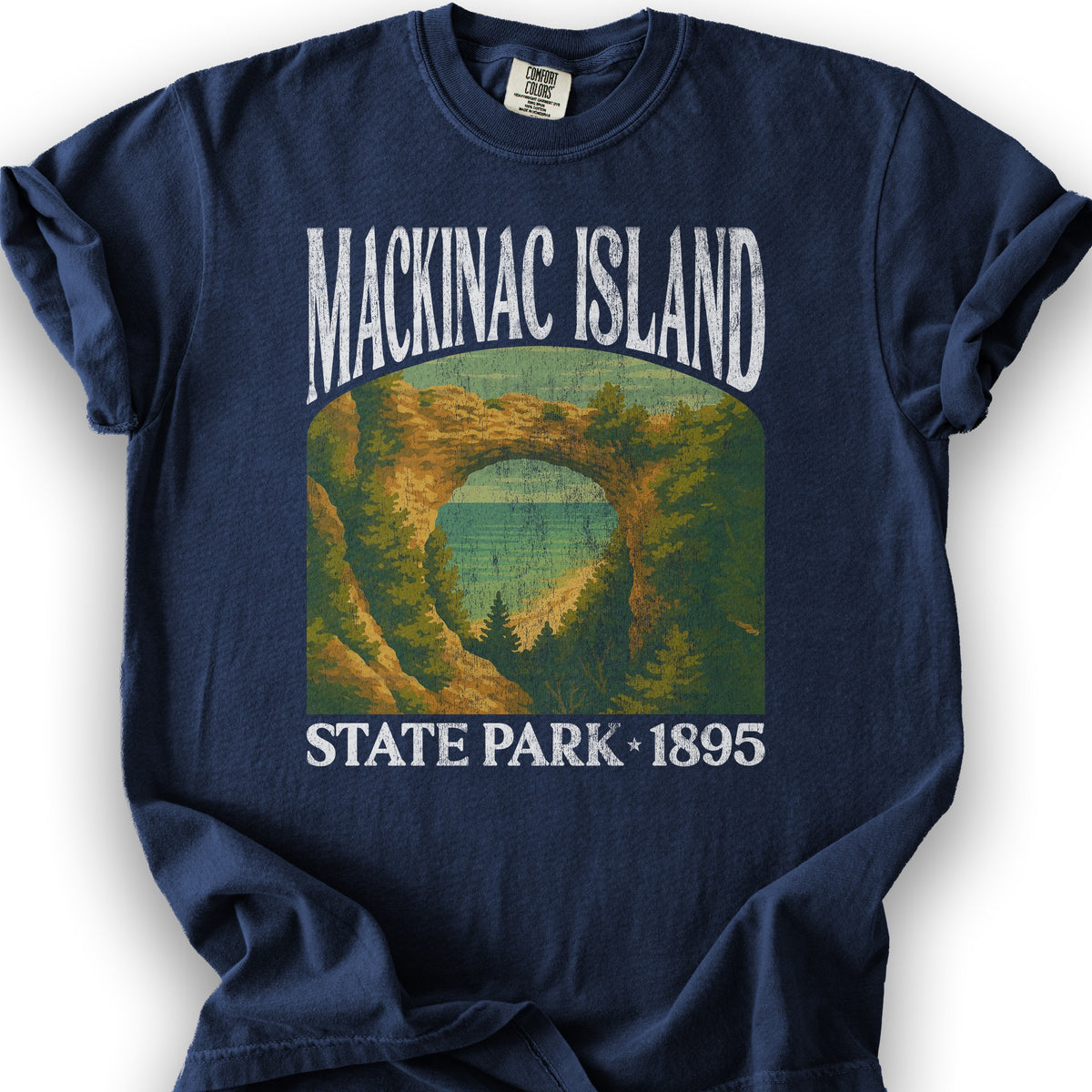Mackinac Island State Park "Big and Bold" T-Shirt - True Navy