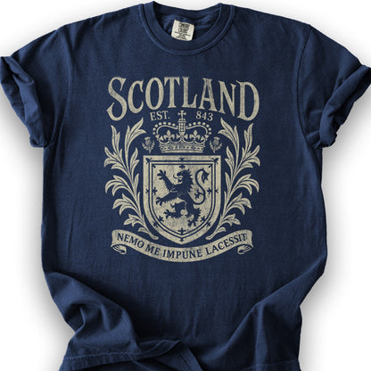Scotland Vintage Heraldry T-Shirt - True Navy