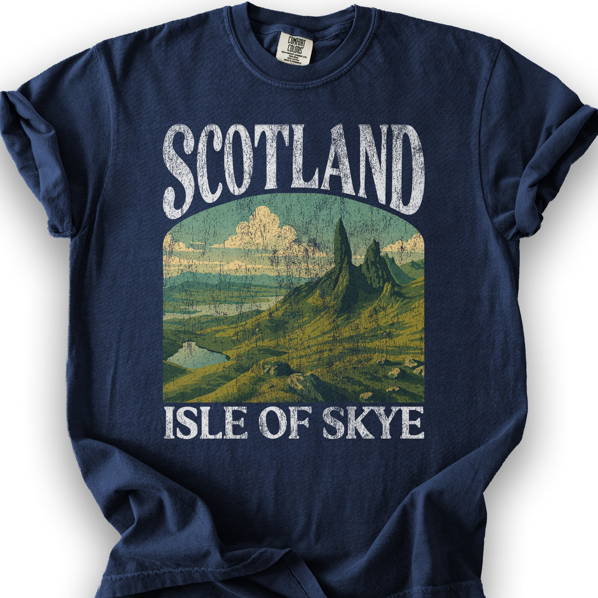 Scotland Isle of Skye "Big & Bold" T-Shirt - True Navy