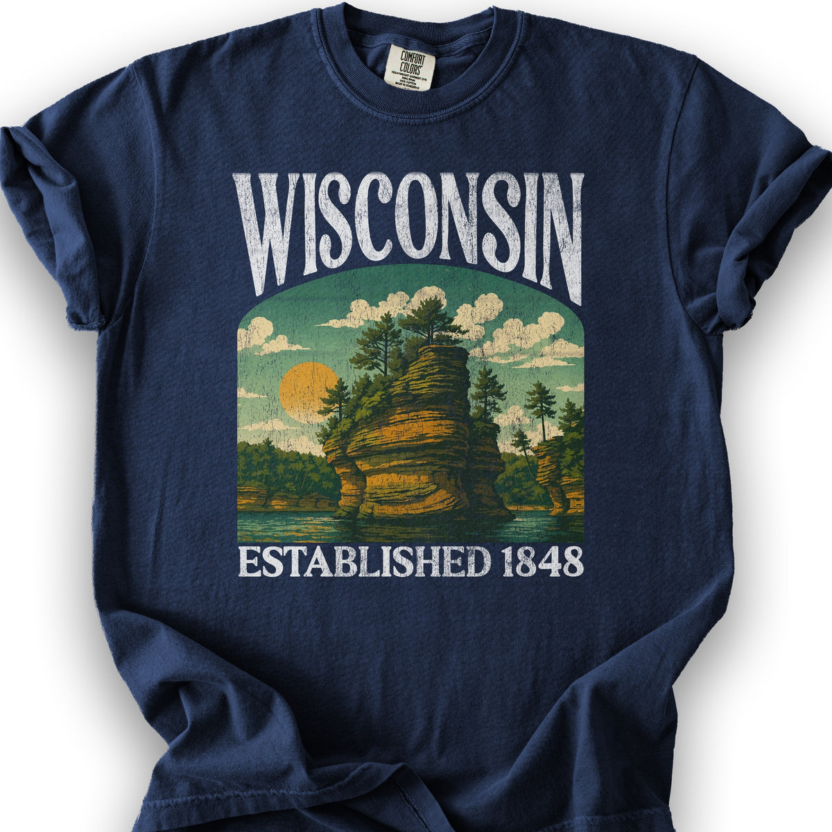 Wisconsin "Big & Bold" T-Shirt - True Navy