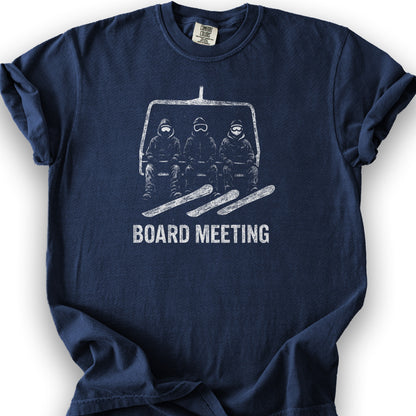 Snowboard "Board Meeting" T-Shirt - True Navy