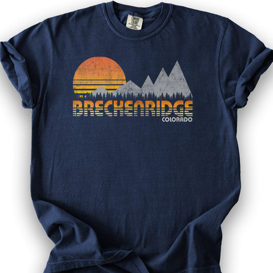 Breckenridge "80's Retro" T-Shirt - True Navy