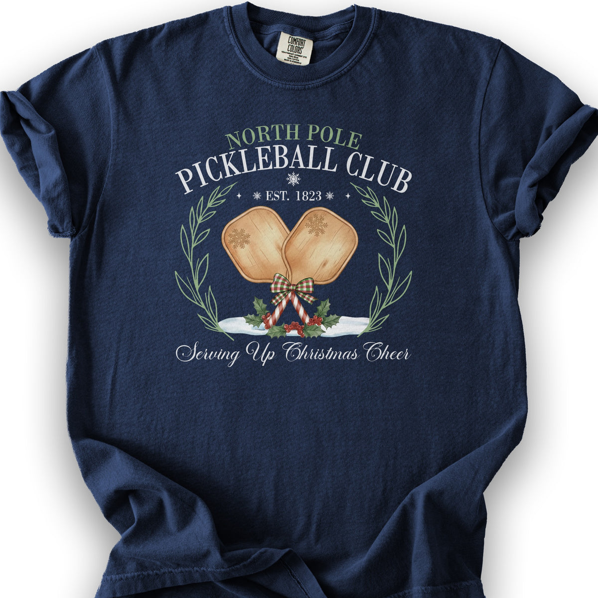 North Pole Pickleball Club T-Shirt - True Navy