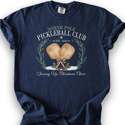North Pole Pickleball Club T-Shirt - True Navy