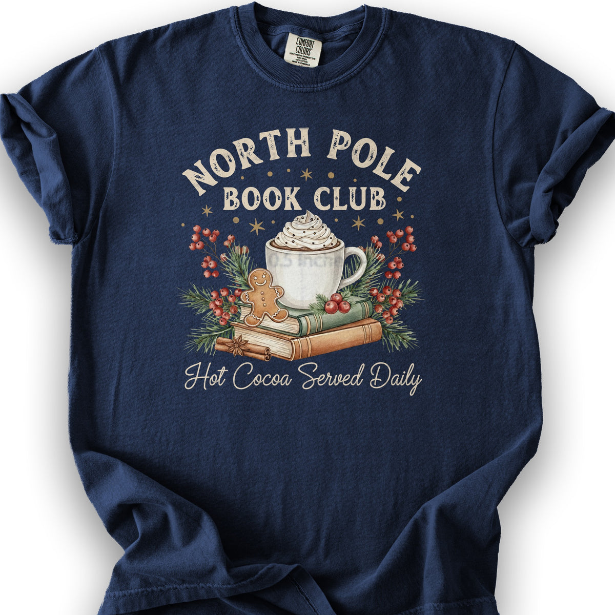 North Pole Book Club T-shirt - True Navy