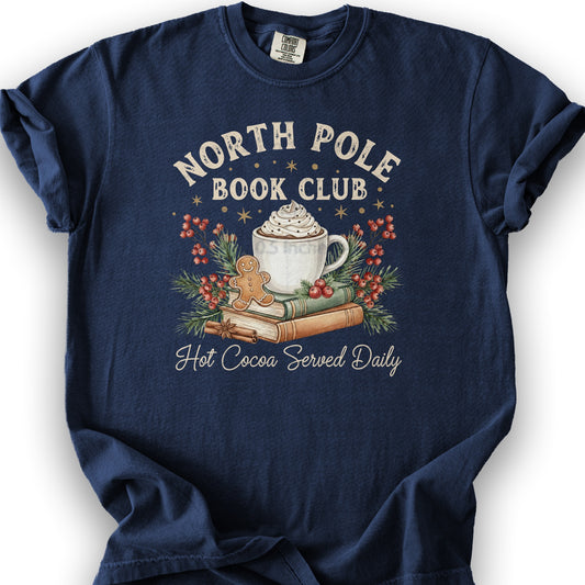 North Pole Book Club T-shirt - True Navy