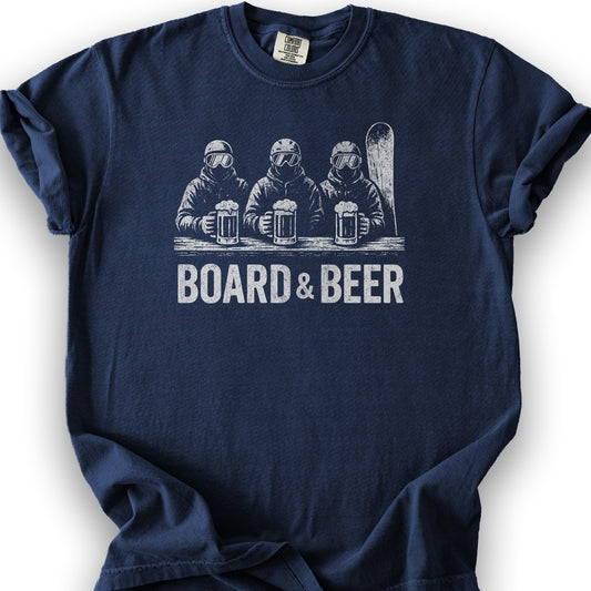 Board and Beer T-shirt - True Navy