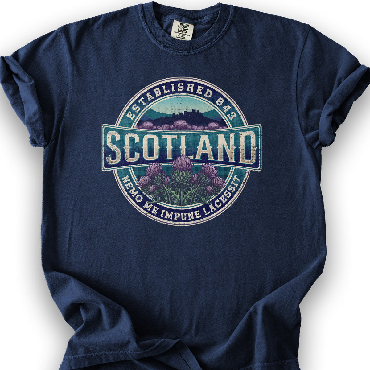 Scotland Badge T-shirt - True Navy