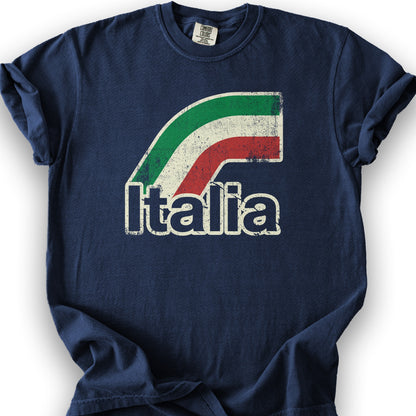 Italia Stripes T-Shirt - True Navy