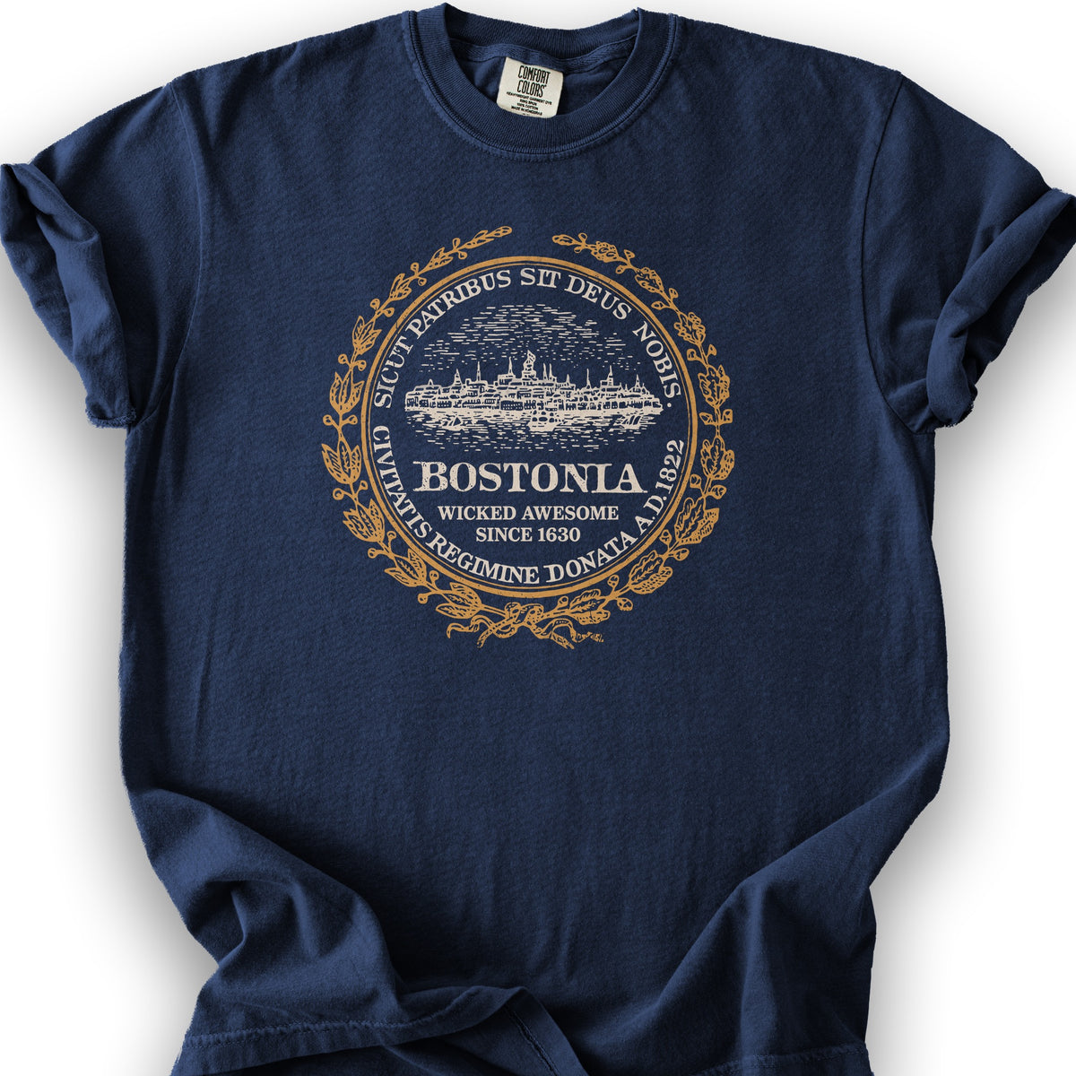 Bostonia Wicked Awesome T-Shirt - True Navy