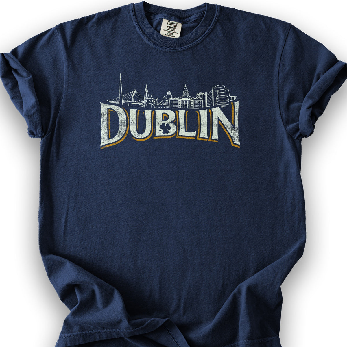 Dublin Skyline T-Shirt - True Navy