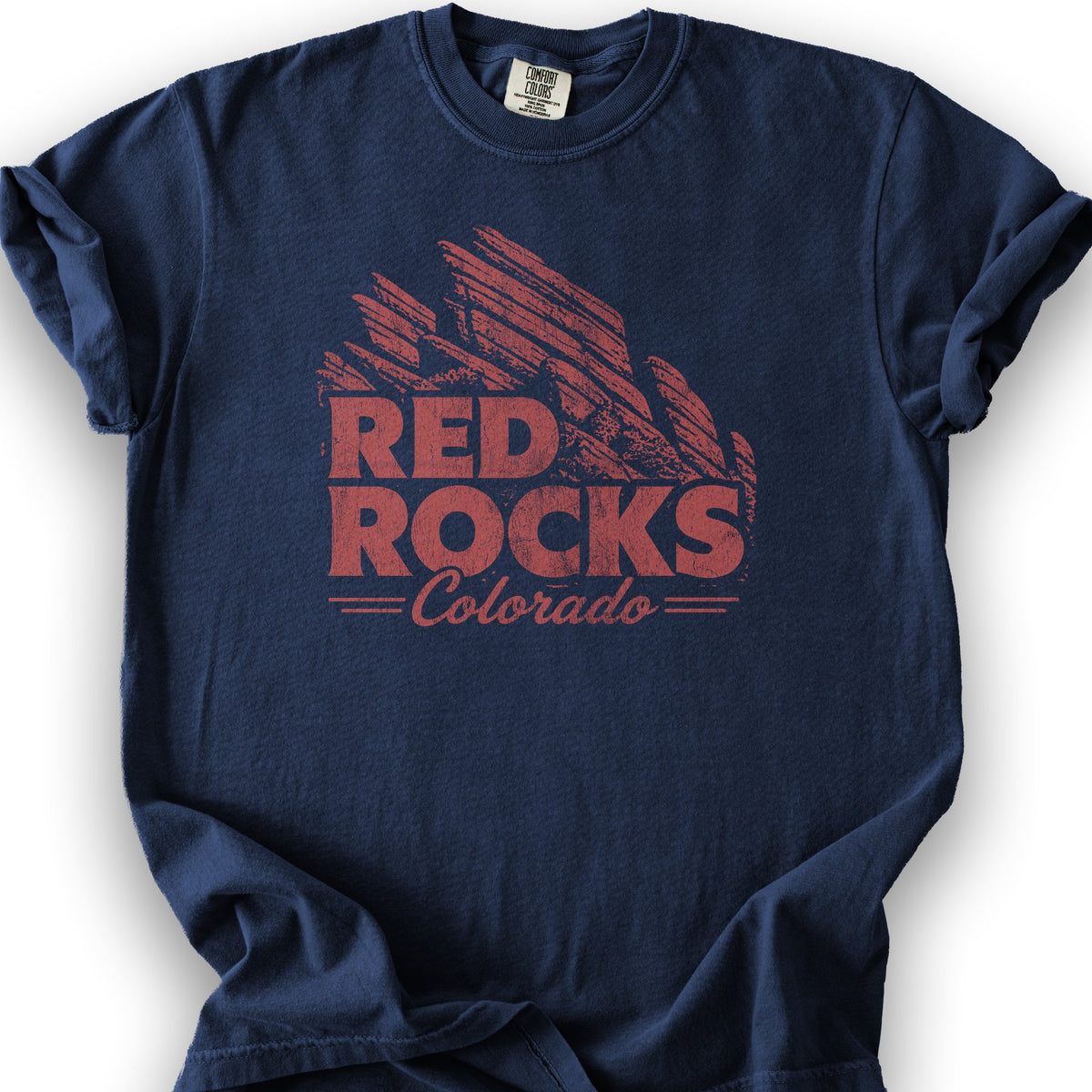 Red Rocks Vintage T-Shirt - True Navy
